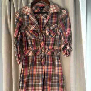 Tommy Hilfiger Multicolor Plaid Dress